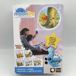 Moonlite Winnie Pooh Gift Pack Storybook Projector for Smartphones and 5 Reels